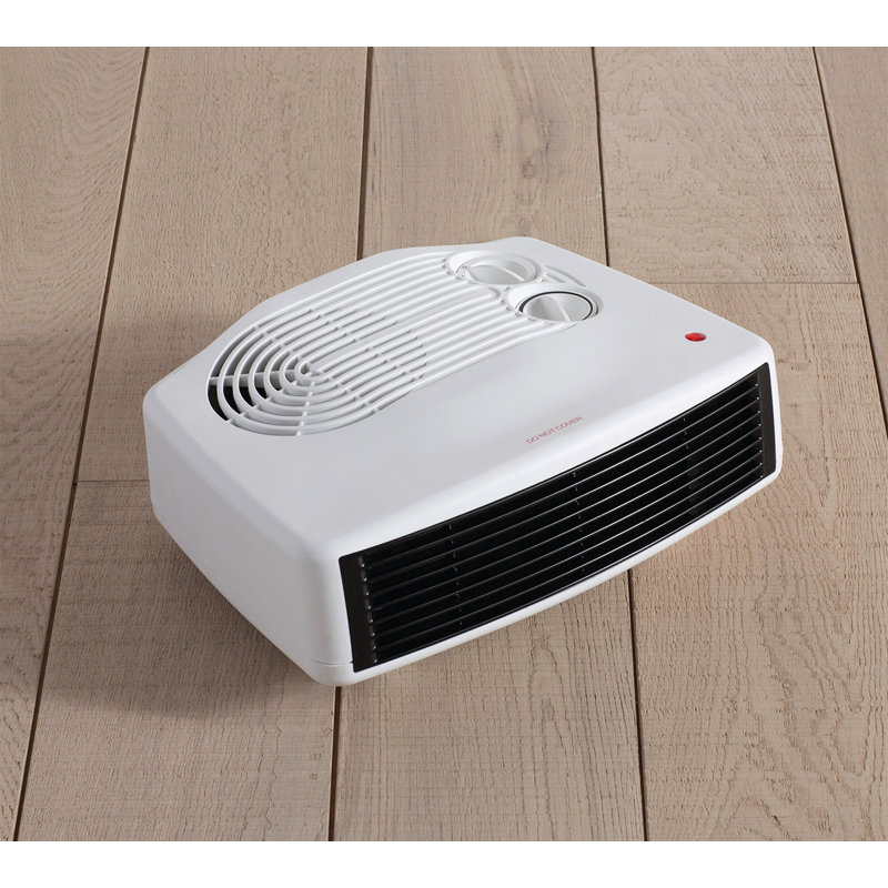 Daewoo 3KW Fan Heater Portable Compact 2 Speed Settings Variable Thermostat White