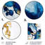 Abstrait marbre géode bleue I - décoration murale abstraite en métal marbre-87839870