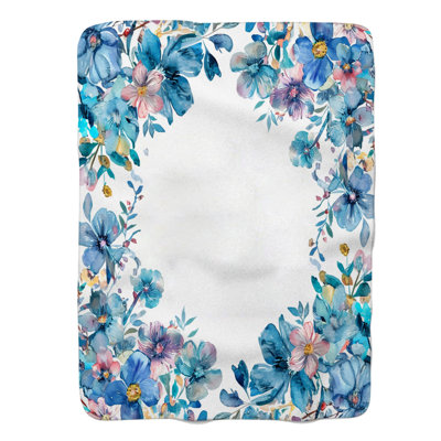 Gentle Floral Designs - Couverture sherpa de qualité supérieure 1 pièce