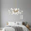 Lustre 8 lumières de luxe Ginkgo, laiton-130770260