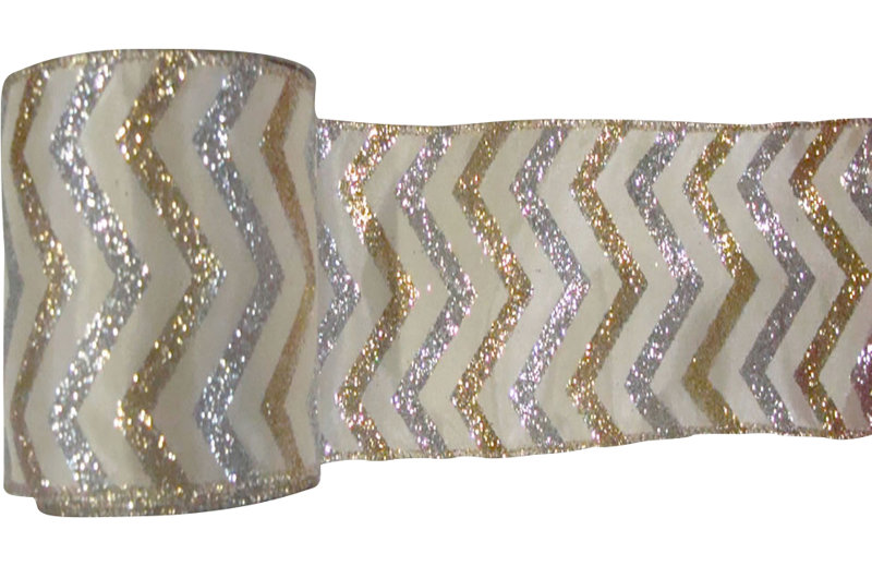 Chevron Ribbon Decorative Accents, 2.5" x 360"