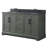 Komarek 60" Double Sink Freestanding Bathroom Vanity with Black Stone Top-1983001431