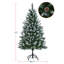 Arbre de Noël artificiel pré-décoré pré-décoré, partiellement floqué-1017424083