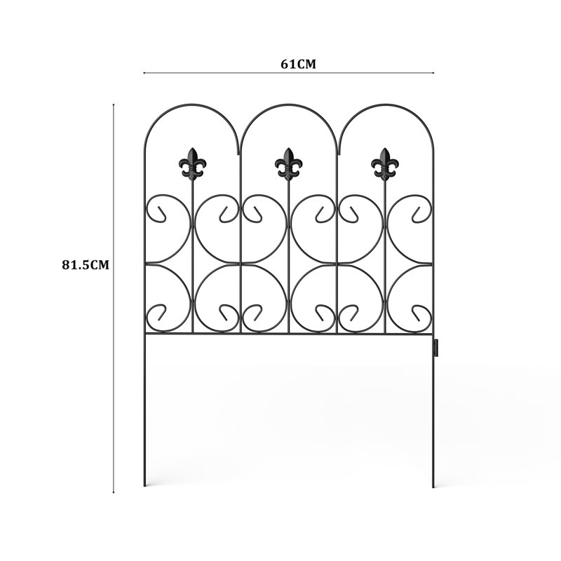 Eabha 81.5 cm H x 61 cm W Fence Panels Fencing with 5 Panel(s) Included