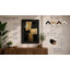 Gold and Cream Abstraction Modern - Framed Print-762622796-762622786