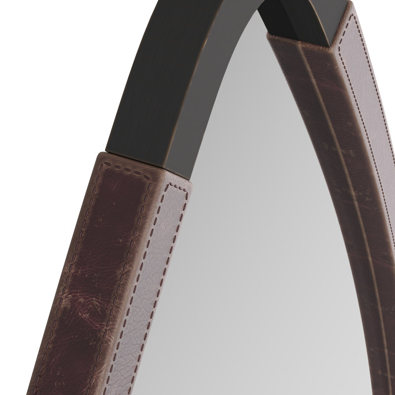 Brielle Diamond Brass Mirror
