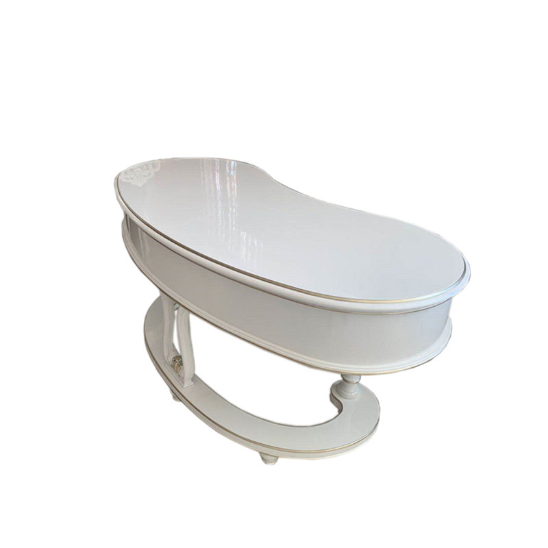 Executive Desk, White