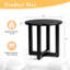 Table d'appoint de patio ronde en métal-648262396