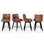 Ensemble de 4 tabourets de comptoir pivotants 25,98 po Dryver-124876810