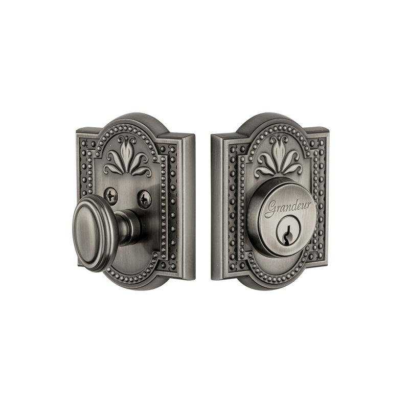 Verrou double cylindrique Parthenon, Étain antique