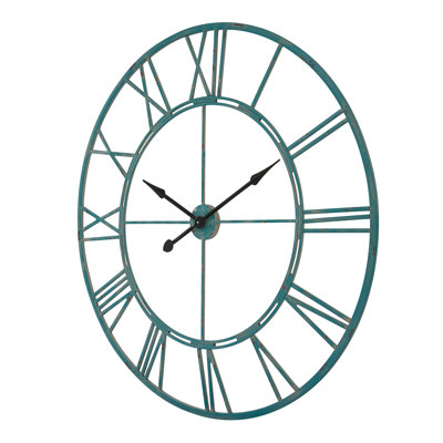 Oversized Roman Round Wall Clock, 43.5 Diameter