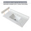 43 Inch Marble Vanity Top