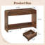 Console, table d'entrée et table de canapé en bois Angela