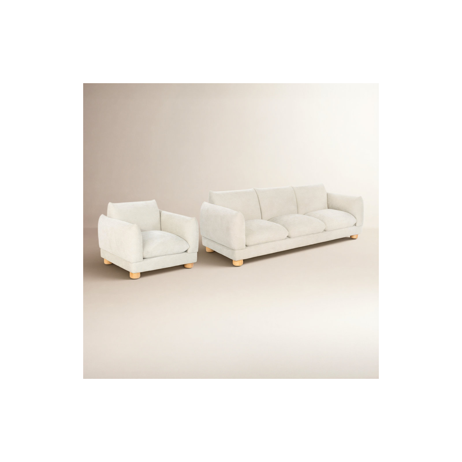 Damara 2 - Piece Living Room Set, Beige