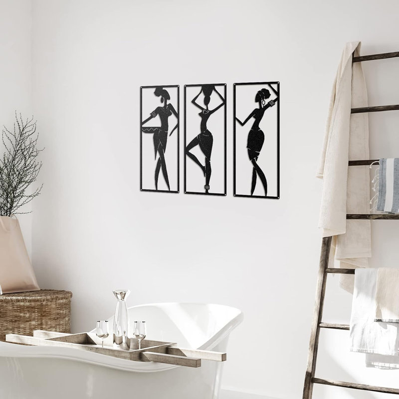 Female Metal Wall Art