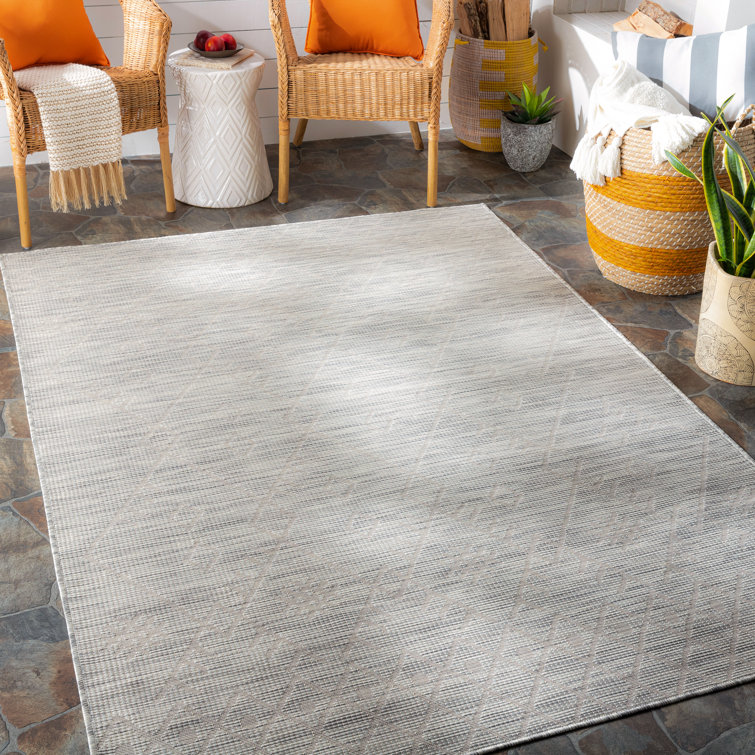 Tapis taupe de style sud-ouest Isaha