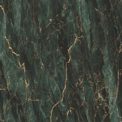 Emerald Green Marble Wall Mural With Gold Veins