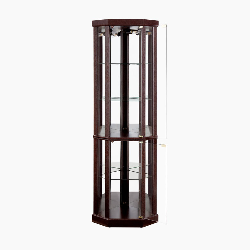 Vitrine d'angle vitrée d'angle pour vitrine de coin, vitrine d'angle pour le salon, armoire vitrée, collection Antique, vin et bar