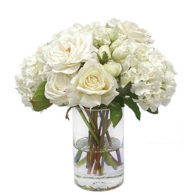 ROSES LISIANTHUS MIX IN VASE