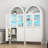 Arch Storage Pantry Cabinet with LED Lighting-403124970