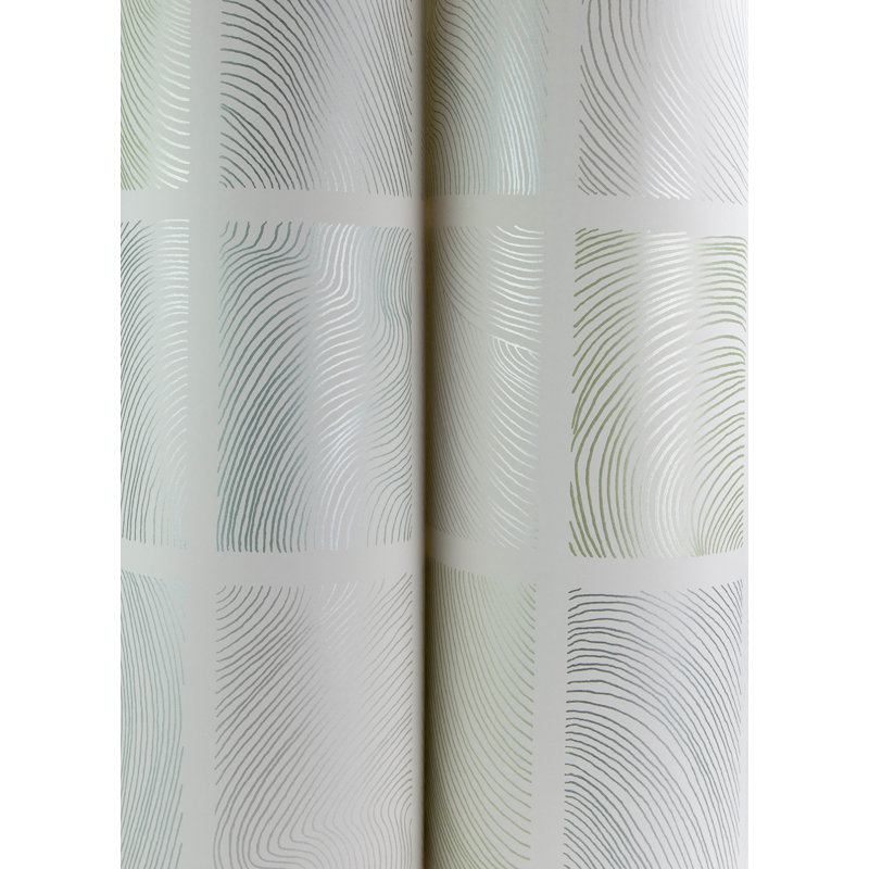 Bronson Ivory Topography Wallpaper, White