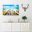 Pier Leading To The Ocean - Wrapped Canvas Print-56634337