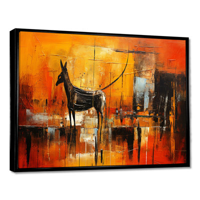 Gazelle en savane africaine - léopard / guépard, art mural