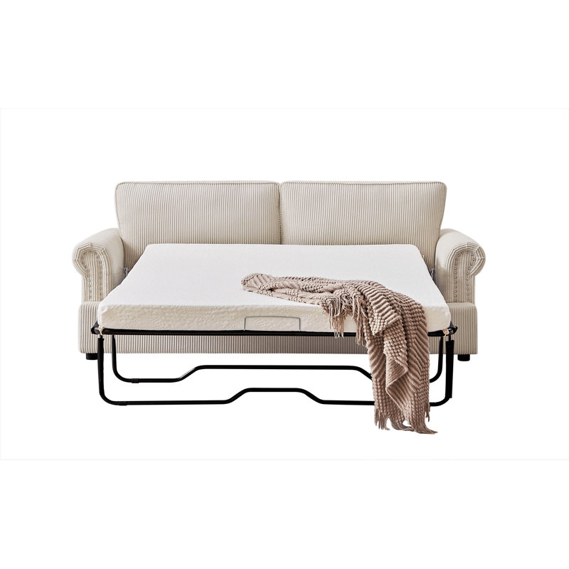 Baldric 76'' Sofa Bed, Ivory