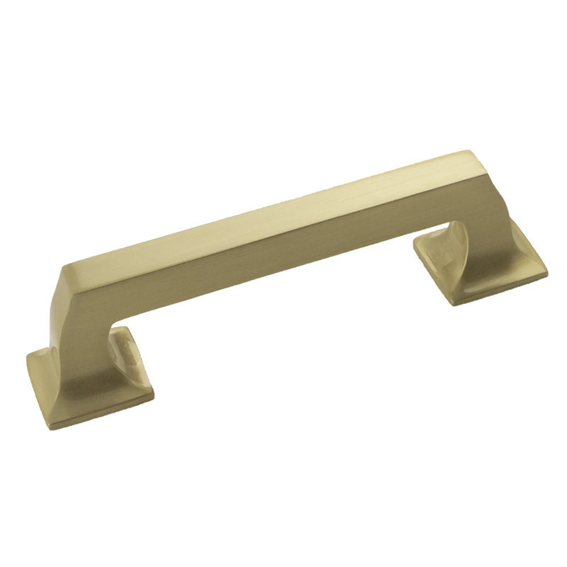 Studio II Bar Pull, 3 3/4", Brushed Golden Brass
