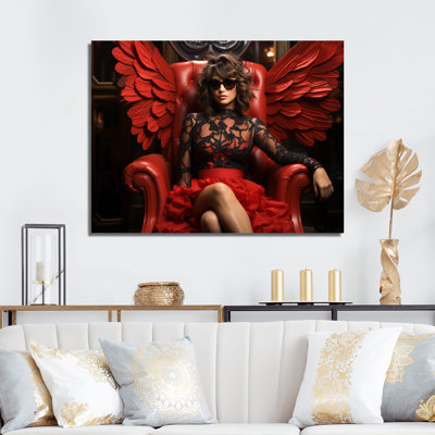 «Red Queen of Angel I» sur toile