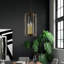Lustre carré / rectangulaire à 5 lumières de style bougie-180209505-180209506