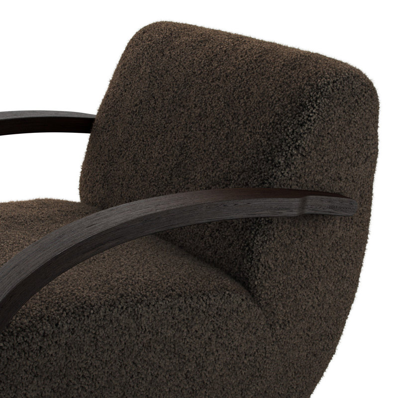 BURKE Armchair, Cocoa Shearling