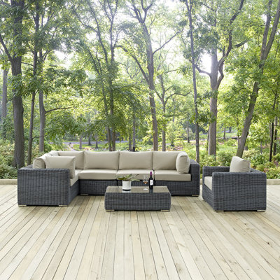 Ensemble modulaire de patio d'extérieur 5 pièces Invite