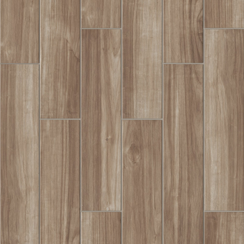 Carrelage mural en porcelaine mat 8 po x 36 po MSI Havenwood, Hinoki