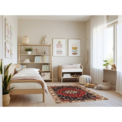Machine Washable Persian Brown Area Rug