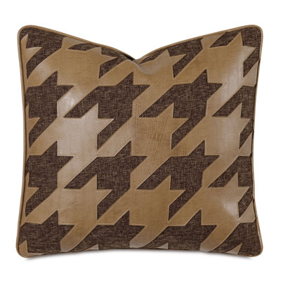 Lodge Houndstooth Decorative Pillow