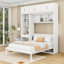 Lit escamotable en bois avec bureau, tablettes de rangement et armoire supérieure-1487678137-1487678135