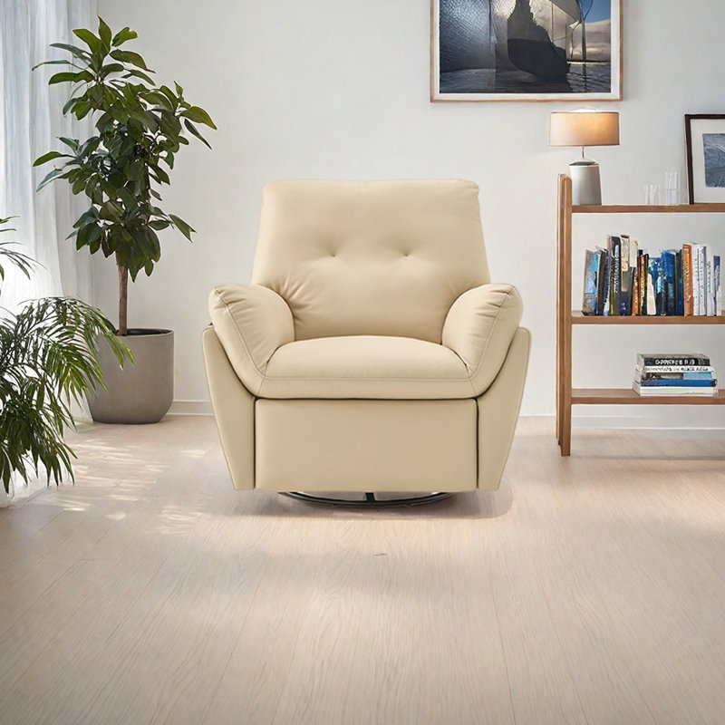 Ergonomic recliner technology cloth Fabric, Cream