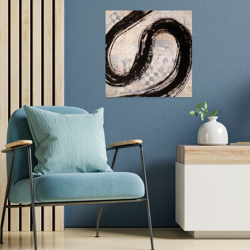 «Brushstroke No. 10», art contemporain abstrait, H 18 po x l 18 po