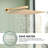 Complete Shower System With Rough-In Valve with 10 Inches Rain Shower Head-1294775973