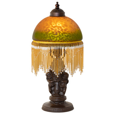 17" High Roussillon Cherub With Lantern Mini Lamp