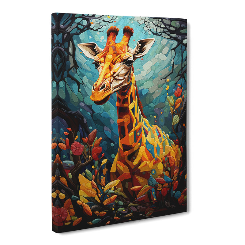 Giraffe Orphism - No Frame Print, 60cm H x 40cm W x 3cm D