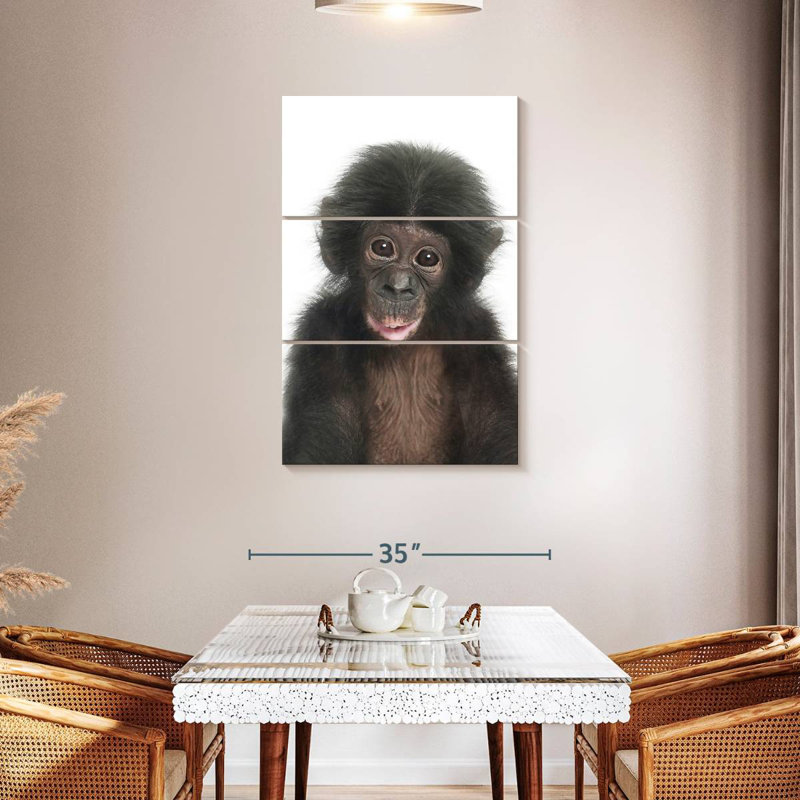 Brampt Baby Monkey, 45" H x 28" W