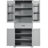 Grey Storage Unit For Bathroom With Efficient Space Utilization Cabinet Three Rack
