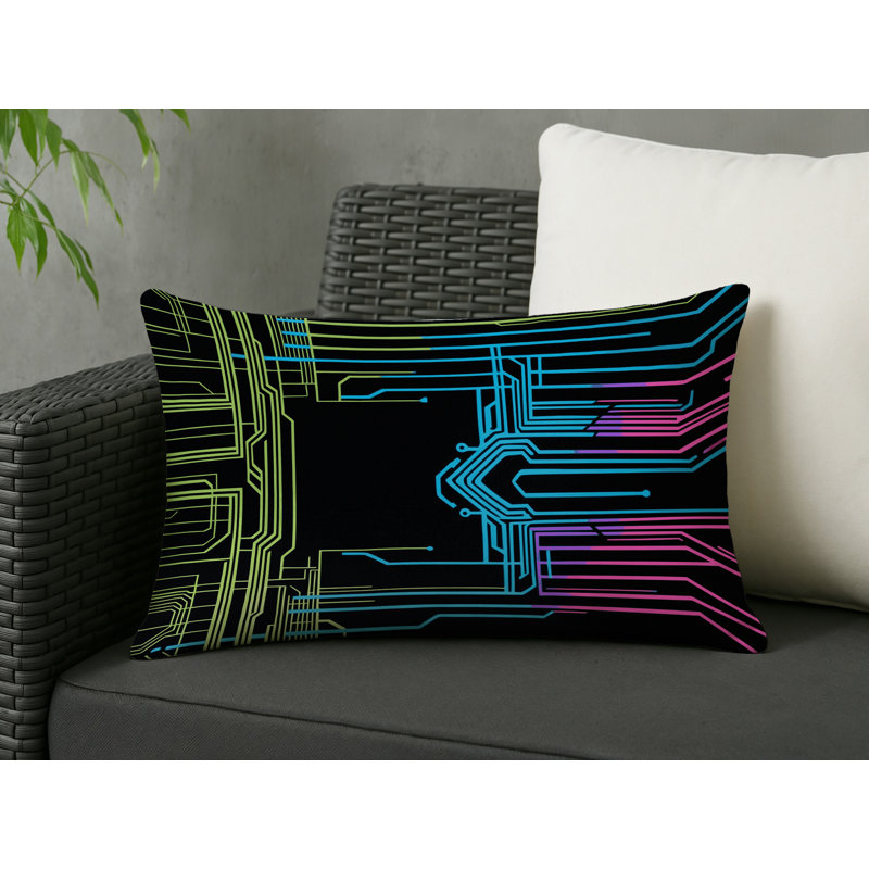 Hyper Radiance Indoor And Outdoor Throw Pillow, Rectangle 14"H x 20"W