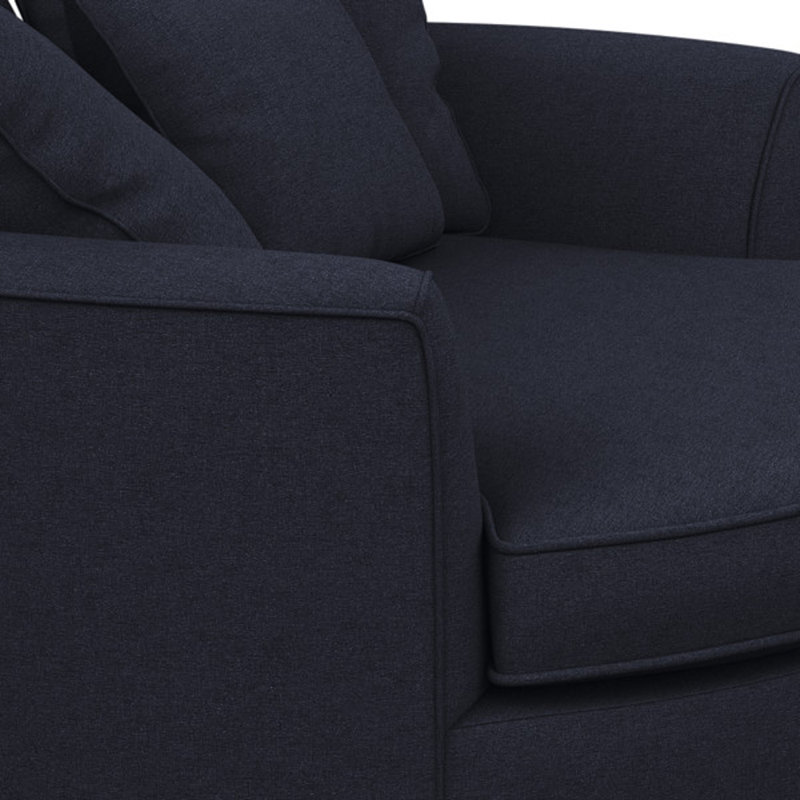 Ashonte Upholstered Barrel Chair, Entice Navy