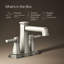 Riff Centerset Bathroom Sink Faucet, 1.2 GPM-1114810650