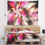 Tapisserie abstraite abstraite avec spirale rouge-28496981