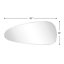Miroir de salle de bain à forme irrégulière en chrome 40 po x 18 po Trequan-2147305597-2147305585