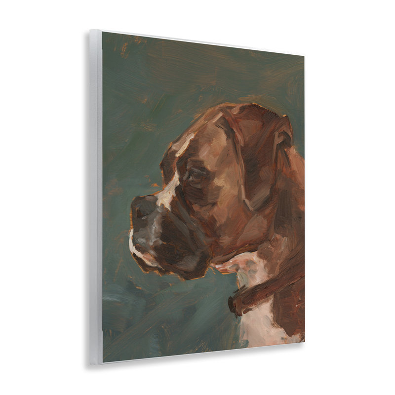 «Bulldog Gazing Portrait Wall Art» par Ethan Harper